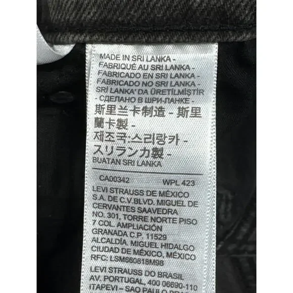 Levi's Women's Ribcage Straight Ankle Gray Denim Jeans - 27x27 (27x26.5) *READ* - Picture 9 of 9